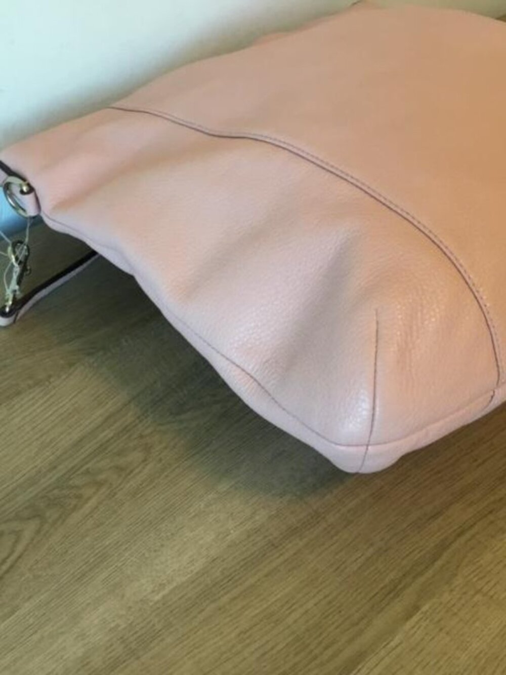 Coach Isabelle Pebble Leather Blush Pink Convertible Shoulder Crossbody NWT $395 - Picture 10 of 14